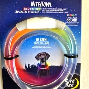 Nite Ize NiteHowl LED Light-up Color Changing Safety Necklace Collar